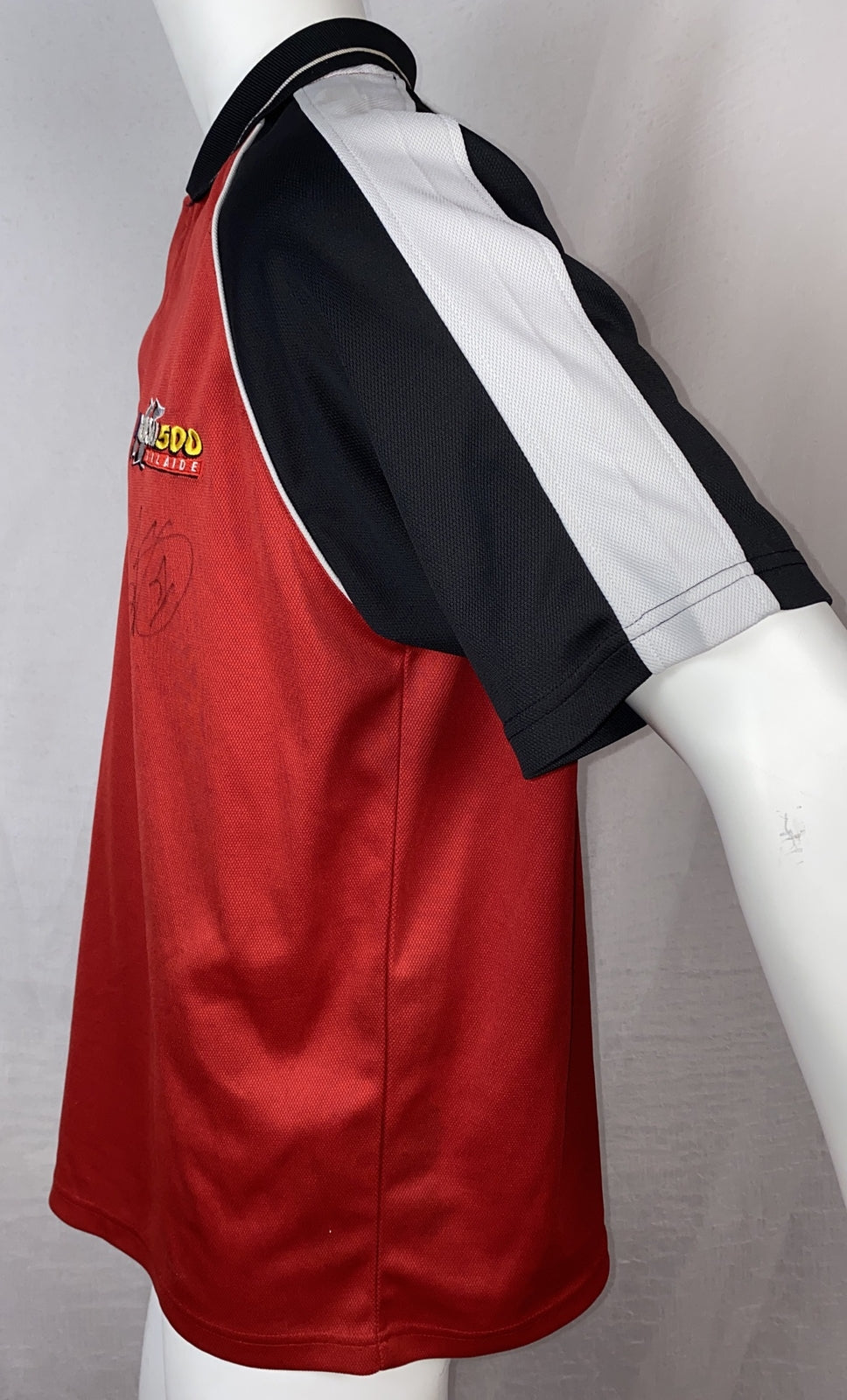 Clipsal 500 Adelaide Autographed Polo Shirt Size M UNAUTHENTICATED F7