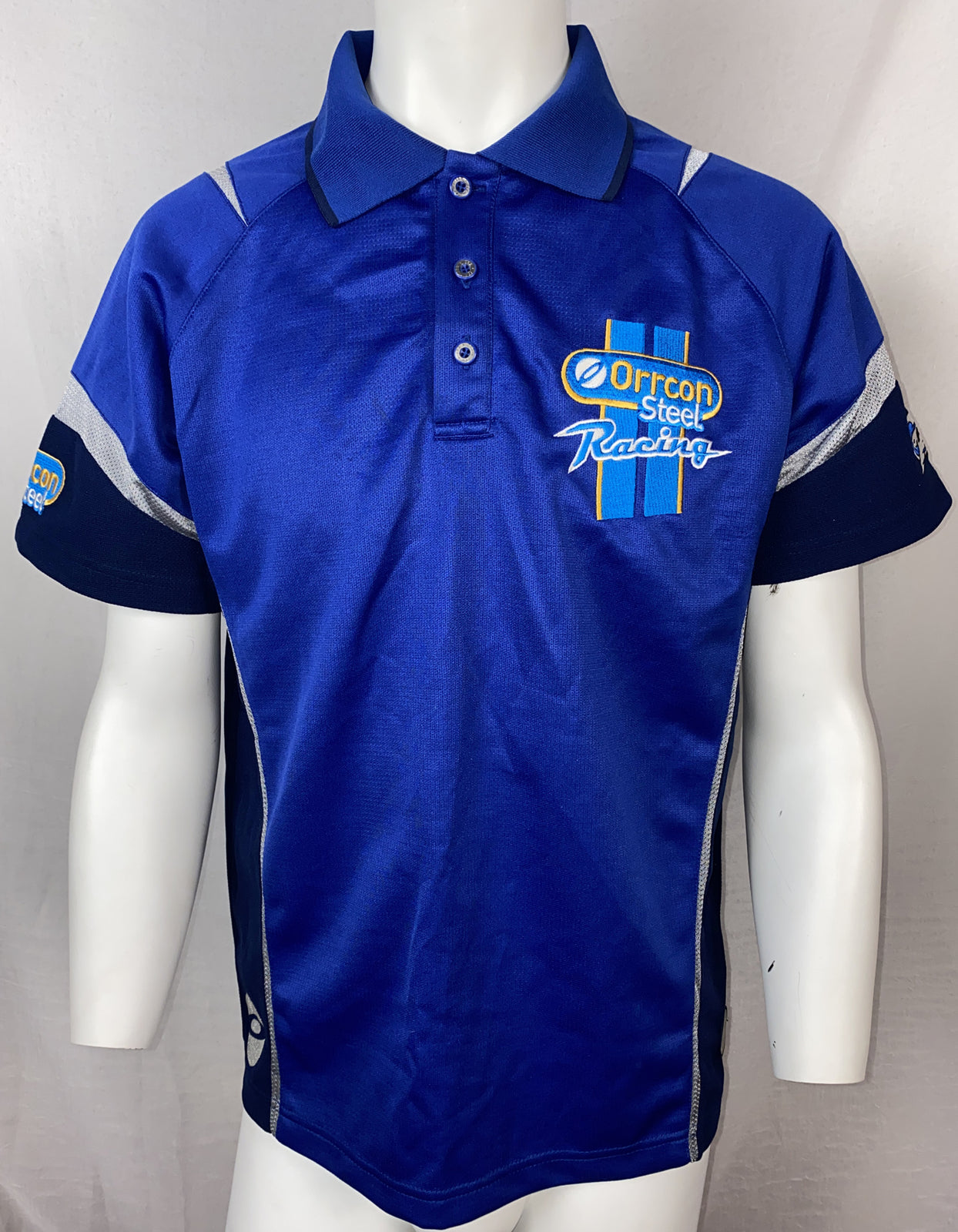 Ford Orrcon Steel Racing Team Autographed Polo Shirt Size M UNAUTHENTICATED F166