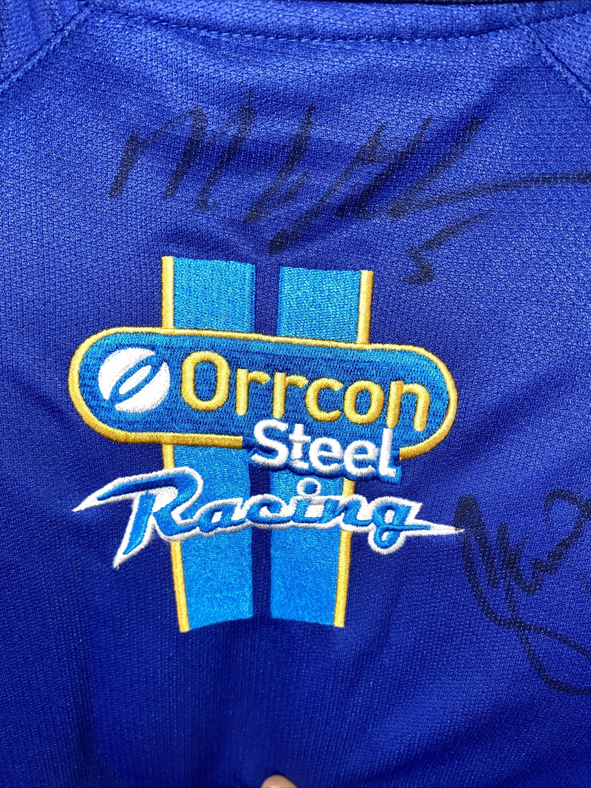 Ford Orrcon Steel Racing Team Autographed Polo Shirt Size M UNAUTHENTICATED F166