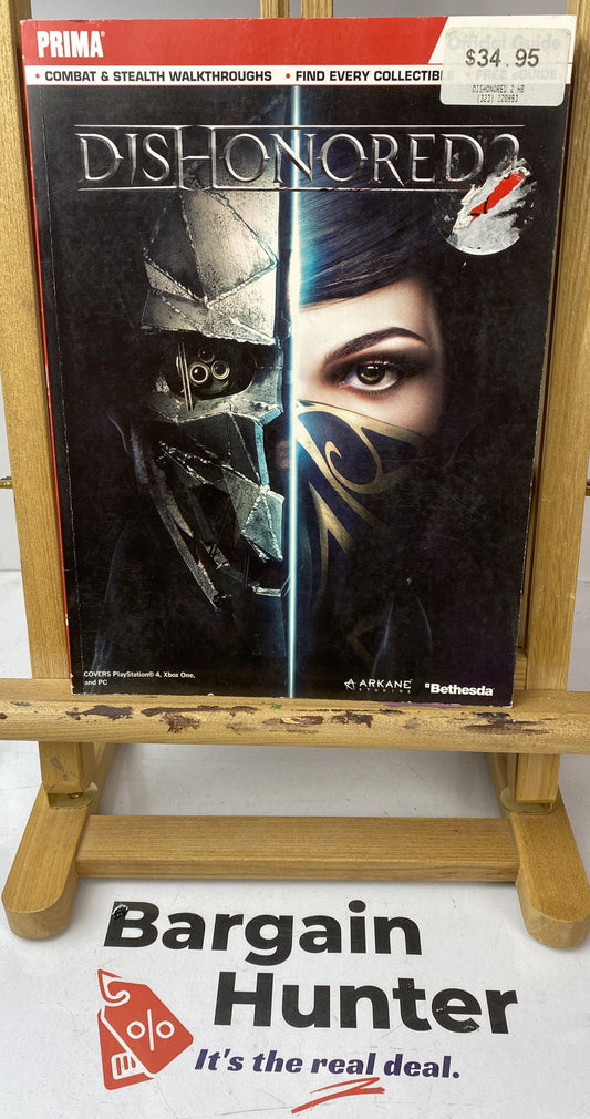 2082 Dishonored 2 Beginner's Game Guide Book In Ok Condition