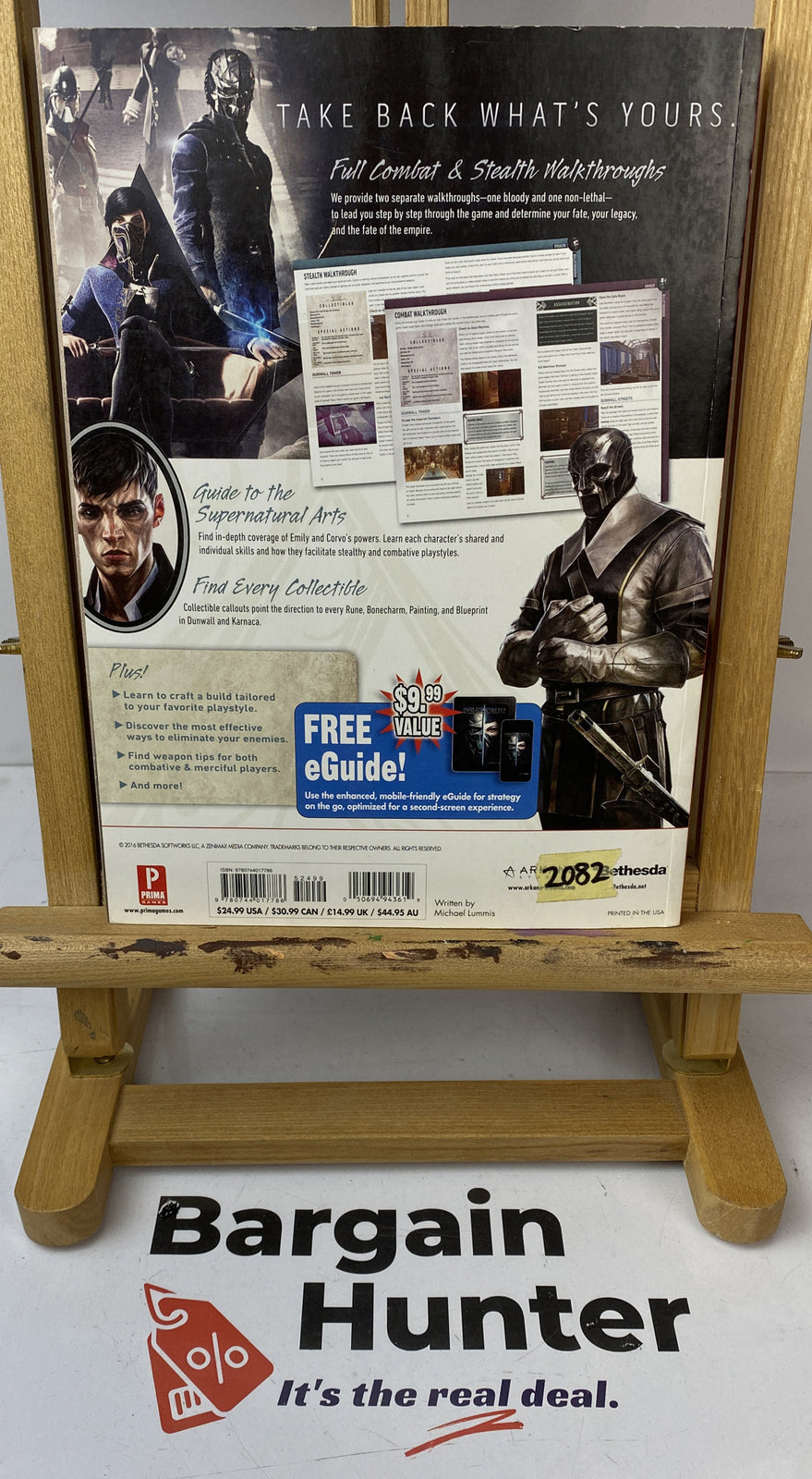 2082 Dishonored 2 Beginner's Game Guide Book In Ok Condition