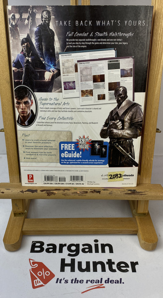 2082 Dishonored 2 Beginner's Game Guide Book In Ok Condition