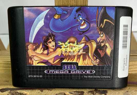 2973 Disney's Aladdin Sega Mega Drive Cart Only In Good Condition