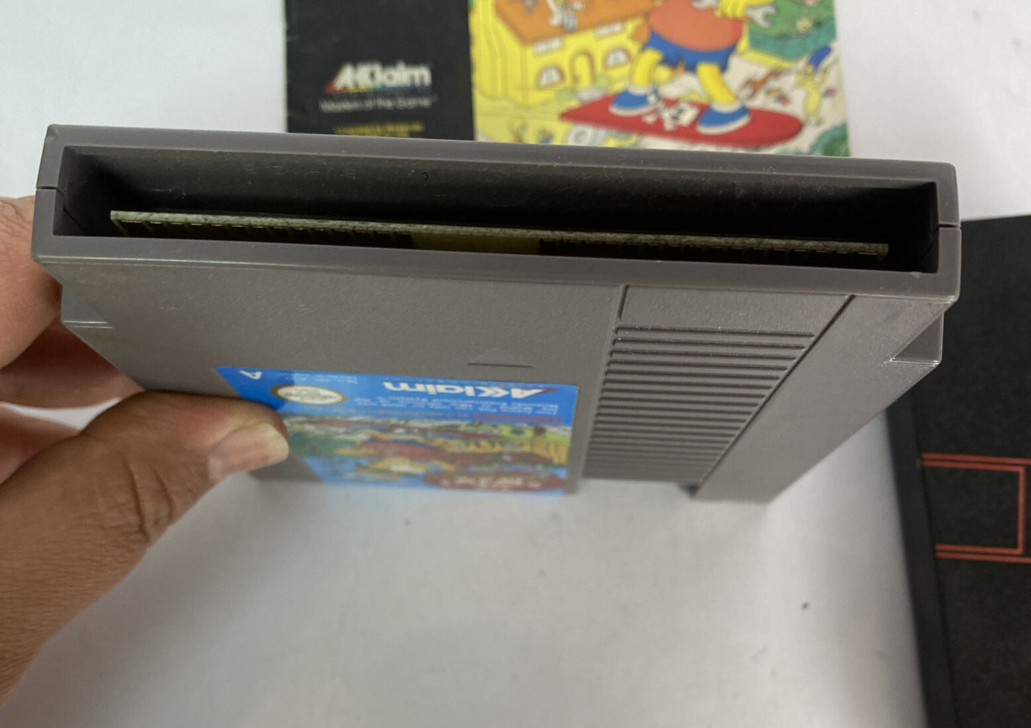 2742 The Simpsons Space Mutants Incomplete Nintendo Nes Game In Good Condition
