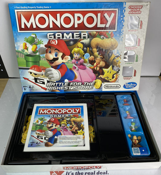 2834 Monopoly Gamer Edition Board Game Super Mario Nintendo COMPLETE