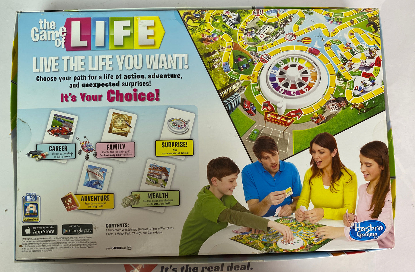 2833 Hasbro The Game Of Life Board Game Complete In Good Condition
