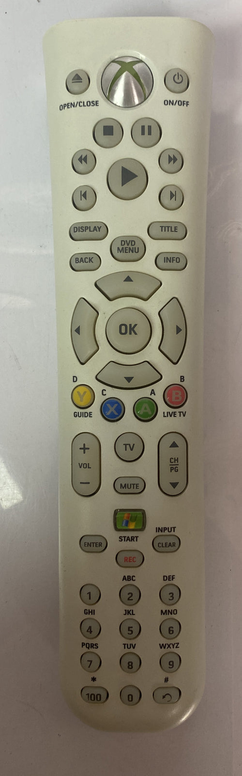2901 Xbox360 Microsoft DVD Large Remote Controller