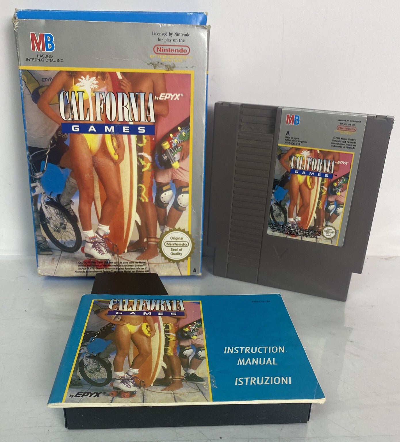 California Games Complete Nintendo Nes NSTC Game In Good Condition 2754