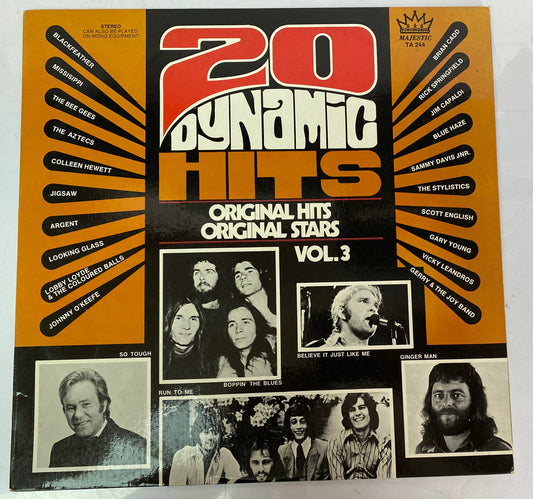 20 Dynamic Hits Original Hits Original Stars Vol.3 Vinyl Record In VGC 2992