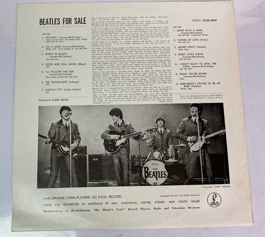 The Beatles For Sale 1964 Vintage Vinyl Record In VGC 3059