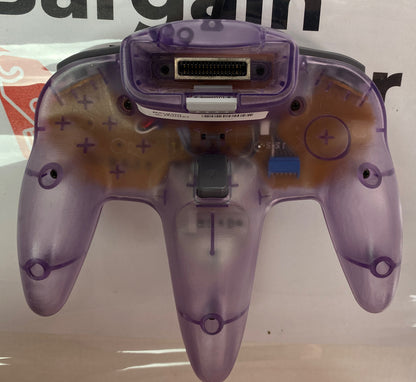 Genuine Nintendo N64 Clear Purple Controller In Good Condition 2522