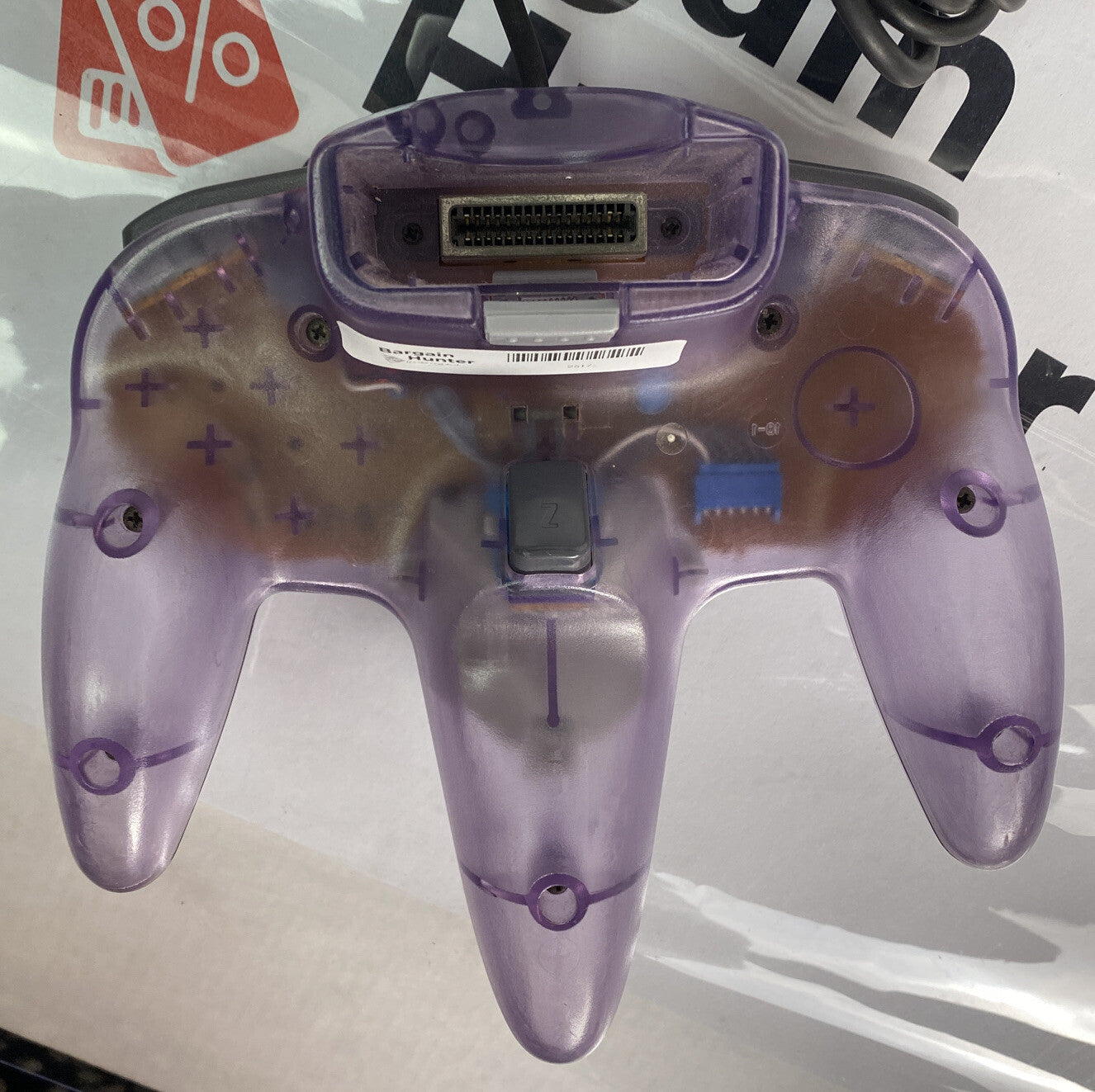 Genuine Nintendo N64 Clear Purple Controller In Good Condition 2517