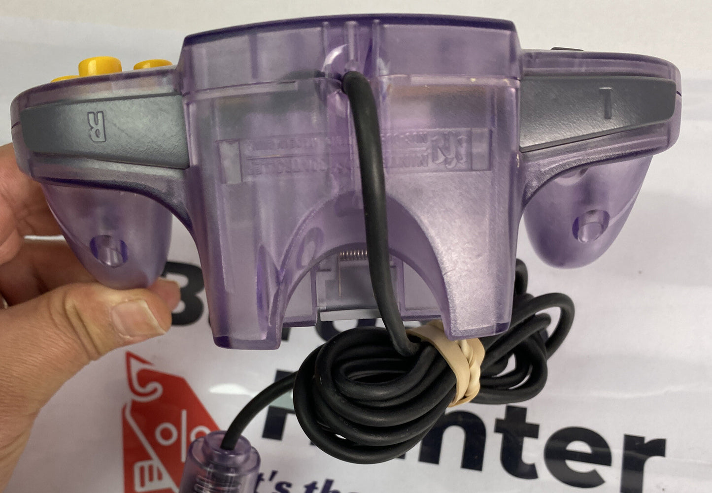 Genuine Nintendo N64 Clear Purple Controller In Good Condition 2517