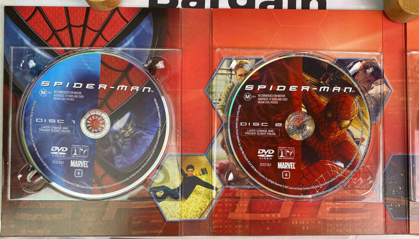 Spider Man The Deluxe Collectors Pack DVD In Good Condition 2681