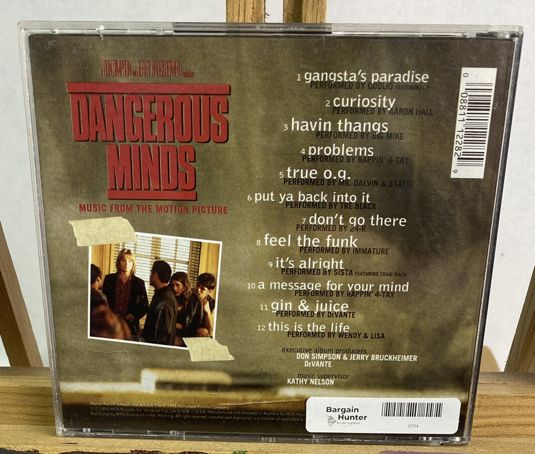 Michelle Pfeiffer Dangerous Minds Soundtrack Music CD In Ok Condition 2734