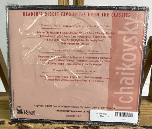 Tchaikovsky 3 disc CD set, Reader's Digest 2001 Brand New Sealed 3132