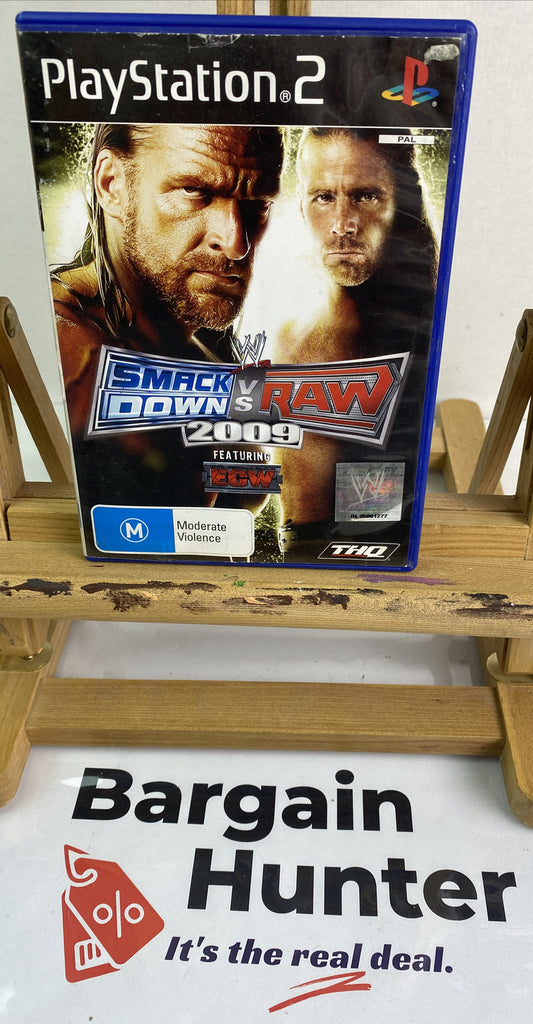 WWE SmackDown Vs Raw 2009 Featuring ECW PAL Playstation 2/PS2 Complete Game 2610