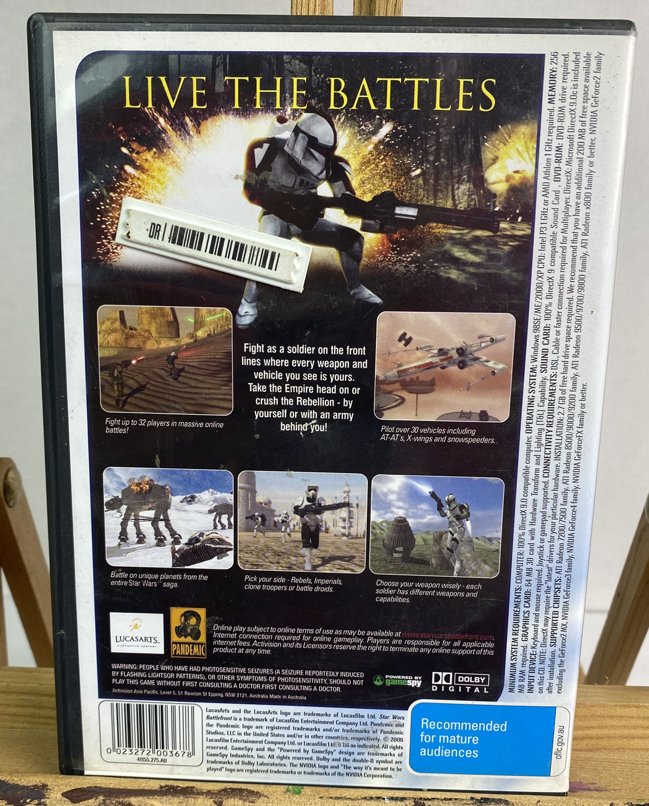 Star Wars Battlefront PC complete Game In Good Condition 1025