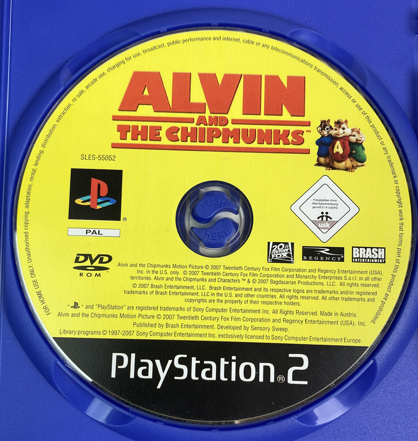 Alvin And The Chip Munks PAL Playstation 2/PS2 InComplete Game 1006