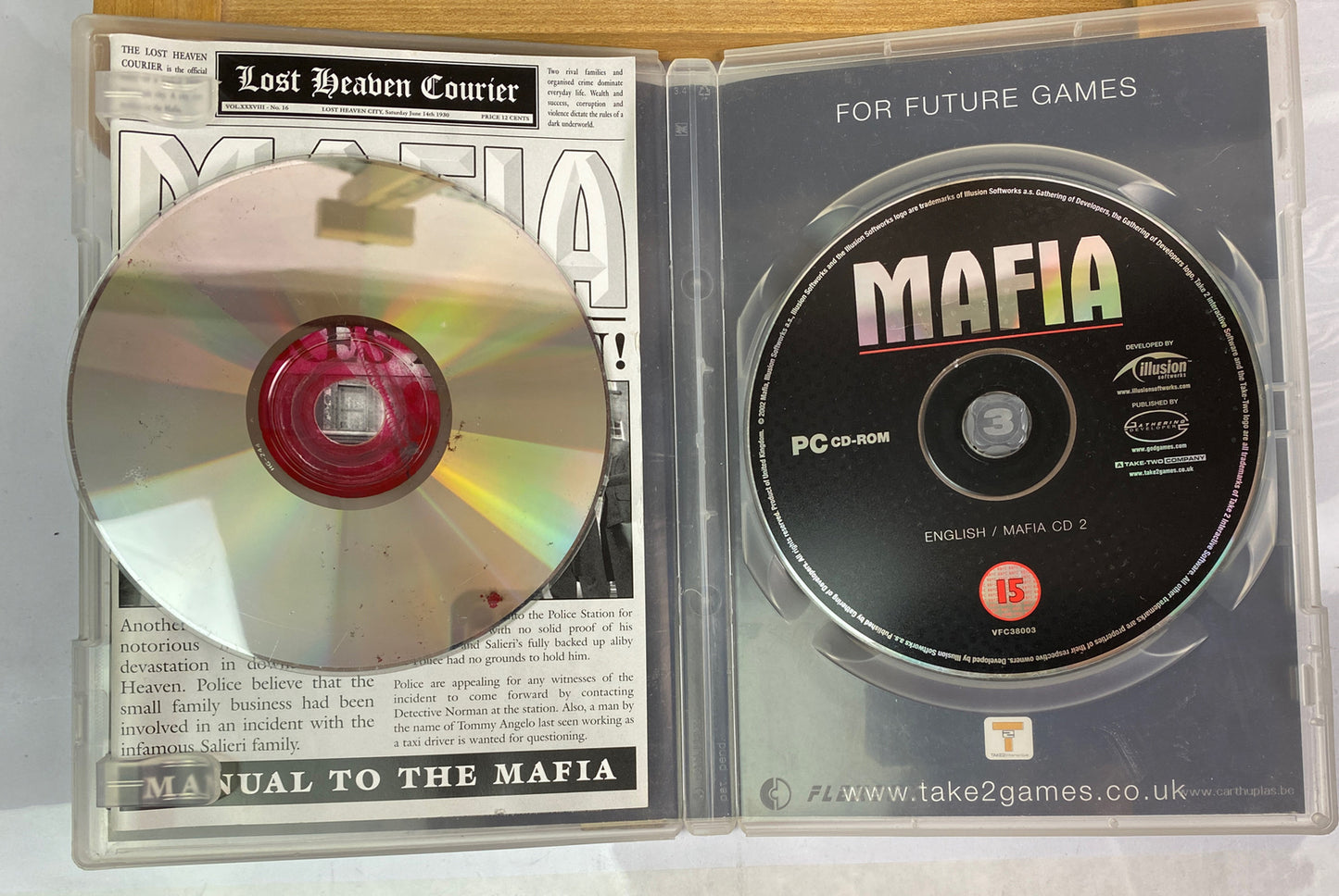 Mafia PC Has Damaged to Game Disc One 1000