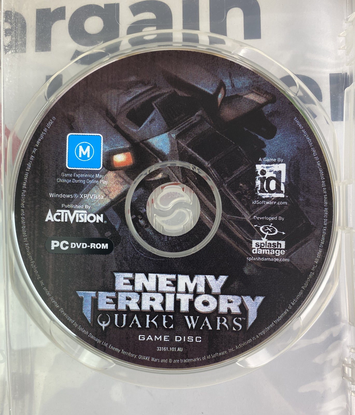 Enemy Territory Quake Wars Game Disc PC Disc Only Game No Install Key