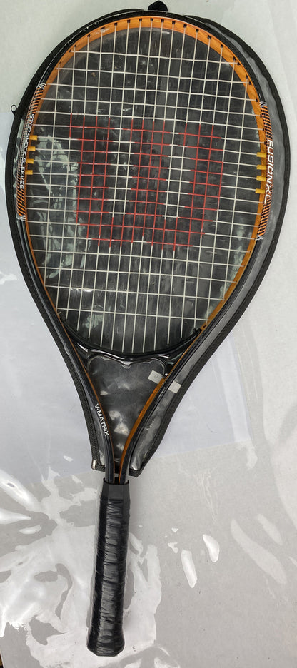 Wilson Tennis Racquet - 28cm Wide 70cm Length + Cover In Good Condition 2915