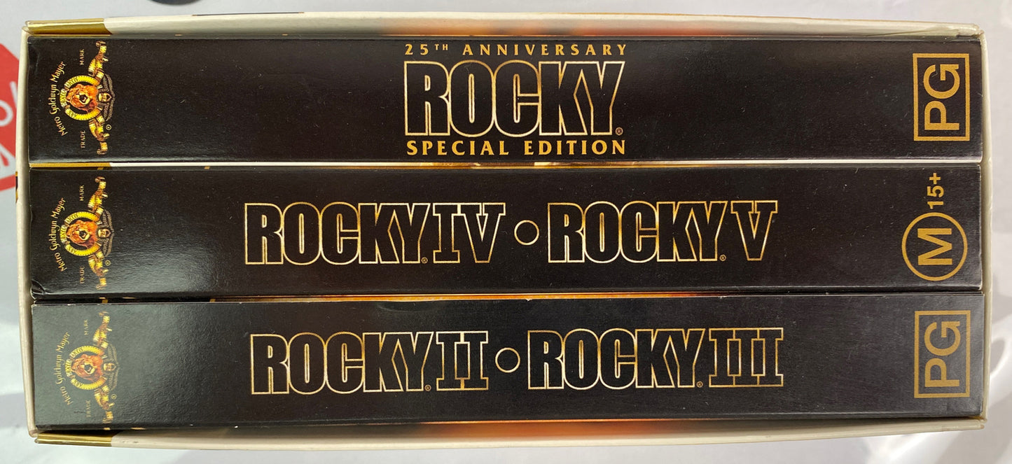 Sylvester Stallone Rocky Collection In OK Condition Film VHS Tape 1016