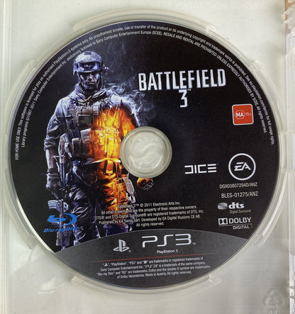 Battlefield 3 PAL Playstation 3/PS3 Complete 3229