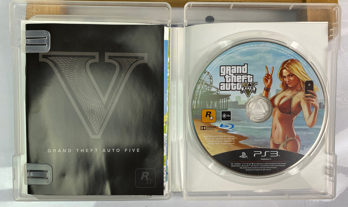 Grand Theft Auto Five V PAL Playstation 3/PS3 Complete 3231