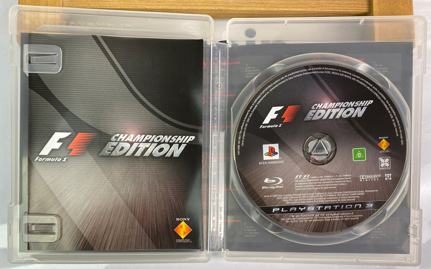 Formula One Championship Edition PAL Playstation 3/PS3 Complete 3222