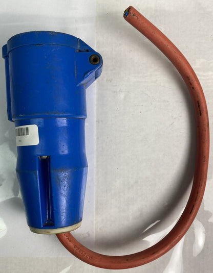 MENNEKES RS 488-977 PIN & SLEEVE FEMALE PLUG 2 POLE w/ GRND 16-6h/220-240 VAC