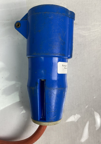 MENNEKES RS 488-977 PIN & SLEEVE FEMALE PLUG 2 POLE w/ GRND 16-6h/220-240 VAC