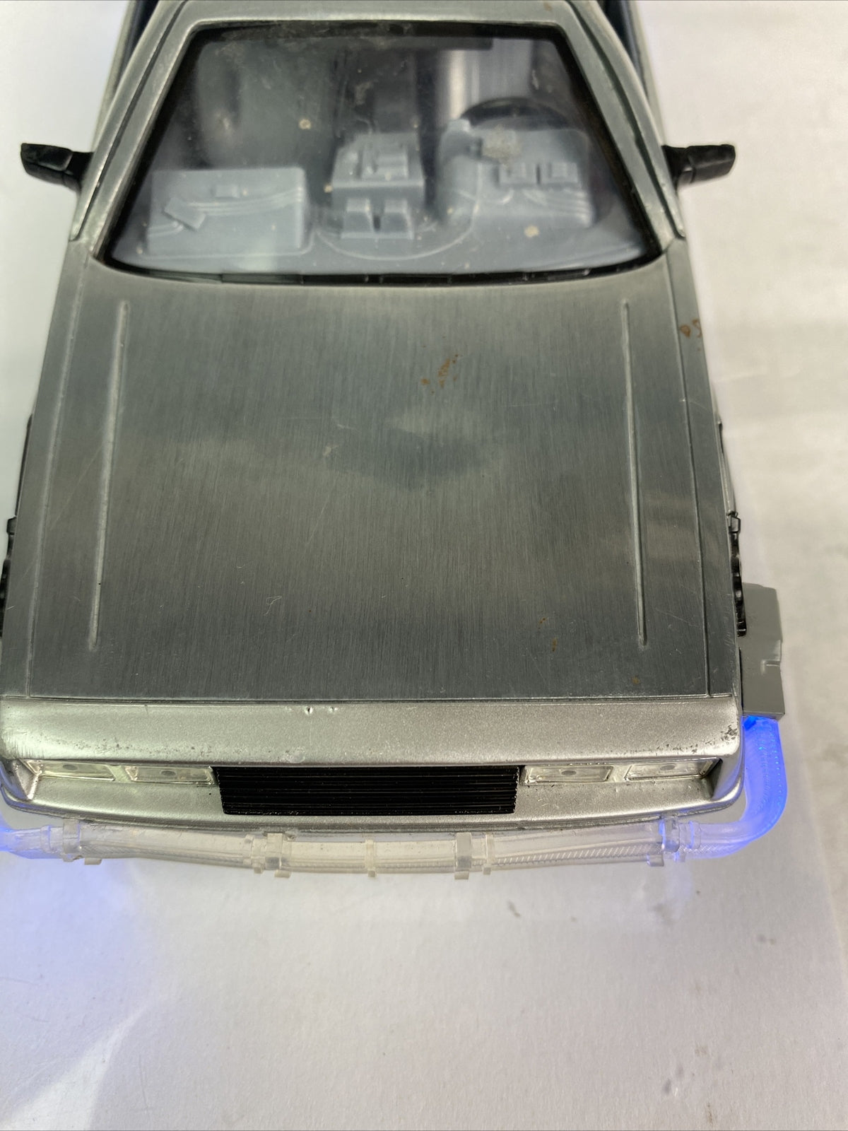 JADA BACK TO THE FUTURE TIME MACHINE LIGHT UP LIGHTS DIE-CAST 1/24 SCALE In VGC