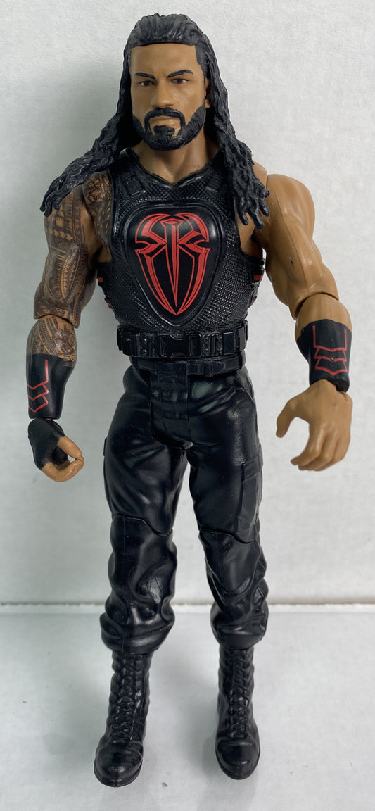 2017 WWE Mattel Roman Reigns RED VEST WRESTLING FIGURE 17.5cm In Good Condition