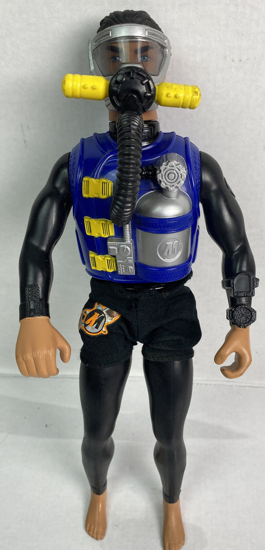 Vintage Action Man Scuba Diver 1998 Moveable 29cm Figure In VGC 3269