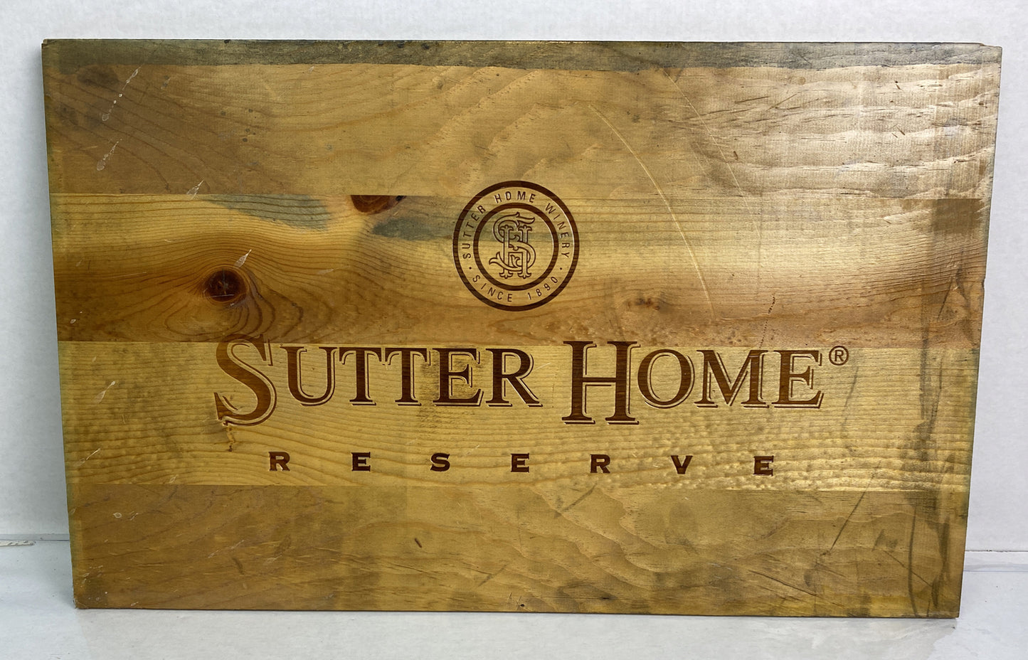 Sutter Home Reserve Since 1890 Timber Sign In VGC 3250