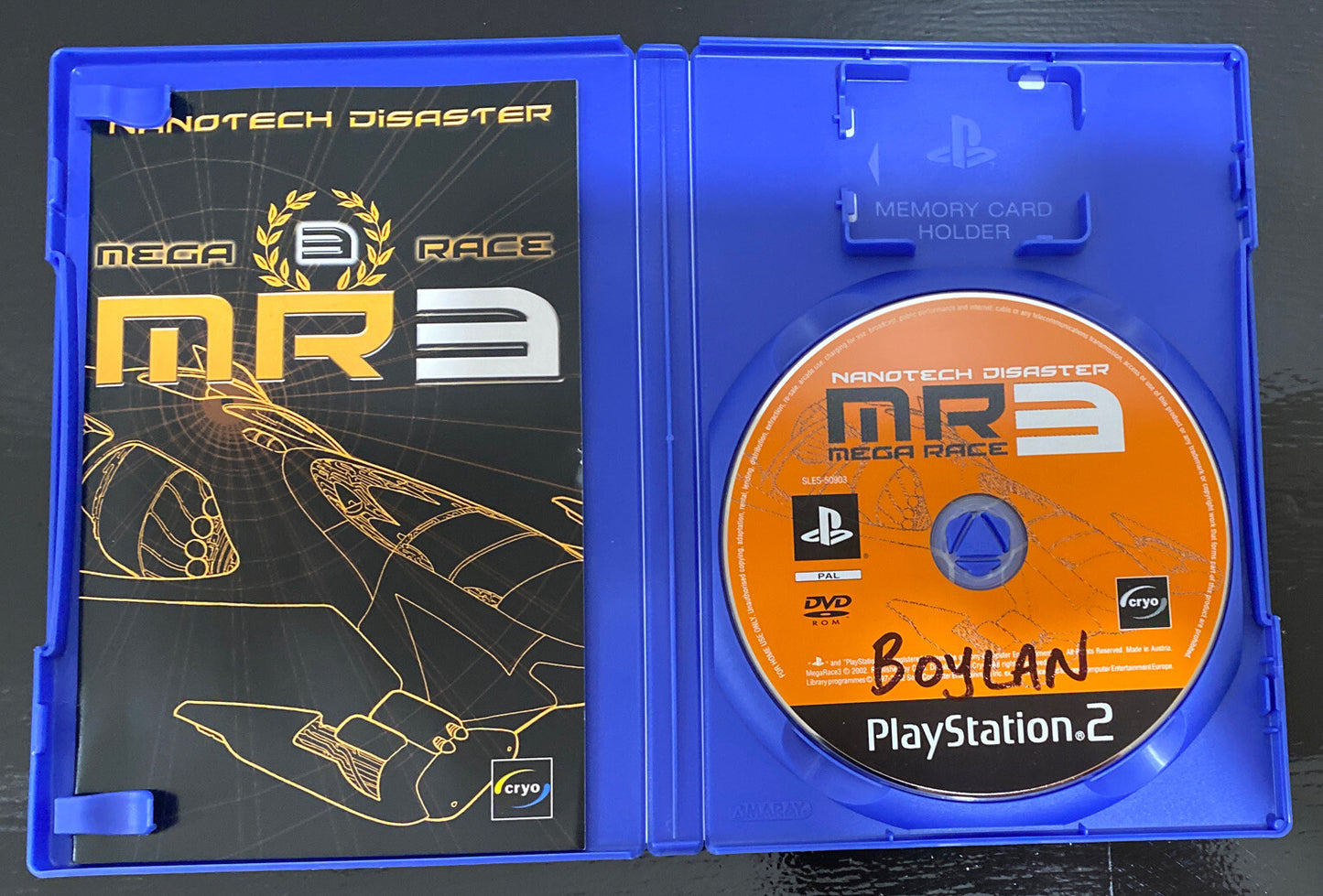 Nanotech Disaster Mega Race 3 MR3 PAL Playstation 2/PS2 Complete Game 3548
