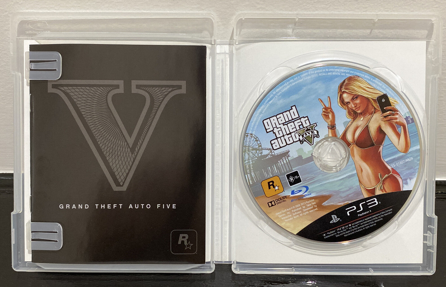 Grand Theft Auto Five PAL Playstation 3/PS3 InComplete Missing Map 3345