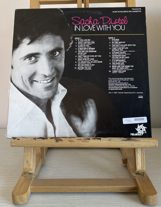 SACHA DISTEL In Love With You Vintage Vinyl Record In Good Condition 3387