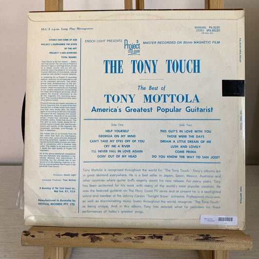 The Tony Touch - The Best Of Tony Mottola Vintage Vinyl Record 3395