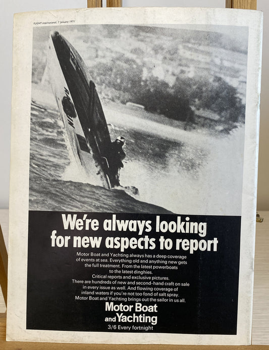 Flight International January 1971 Magazine In Ok Condition