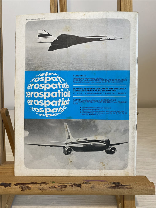 Flight International June 1971 Magazine In Ok Condition