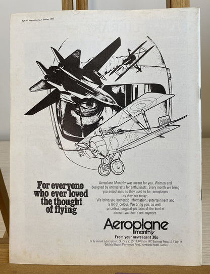 Flight International January 1974 Magazine In Good Condition