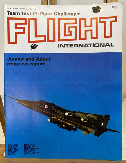 Flight International April 1973 Magazine In Good Condition