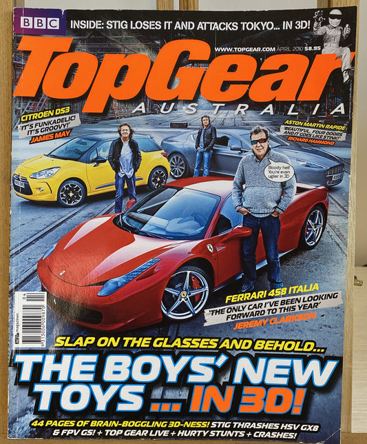 Top Gear Australia April 2010 Magazine In Good Condition