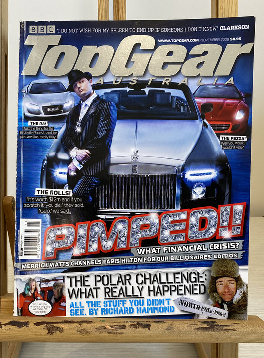 Top Gear Australia November 2008 Magazine In Good Condition