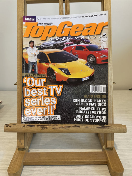 Top Gear Australia August 2009 Magazine In Good Condition