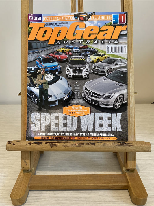 Top Gear Australia September 2013 Magazine In Good Condition