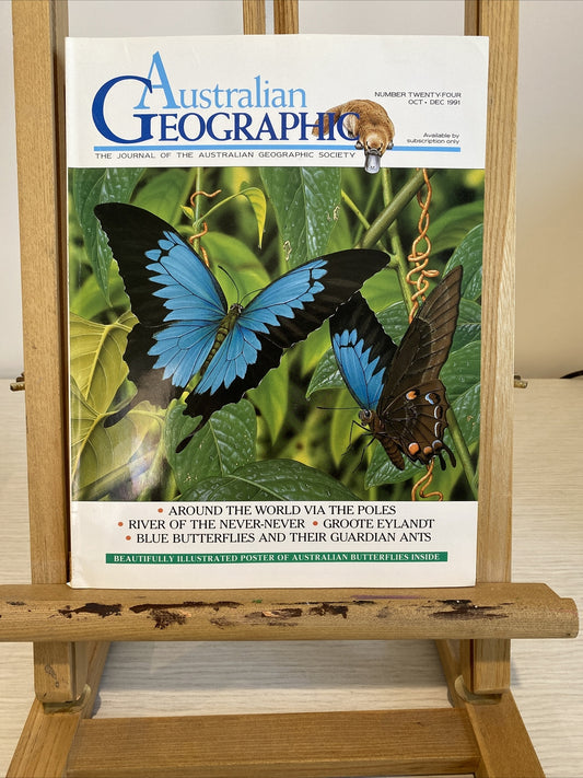 Australian Geographic October - December  1991 Magazine In Good Condition