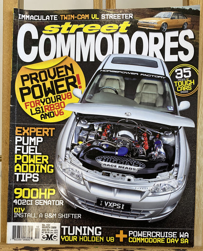 Street Commodores March 2009 No. 151 Magazine In Good Condition